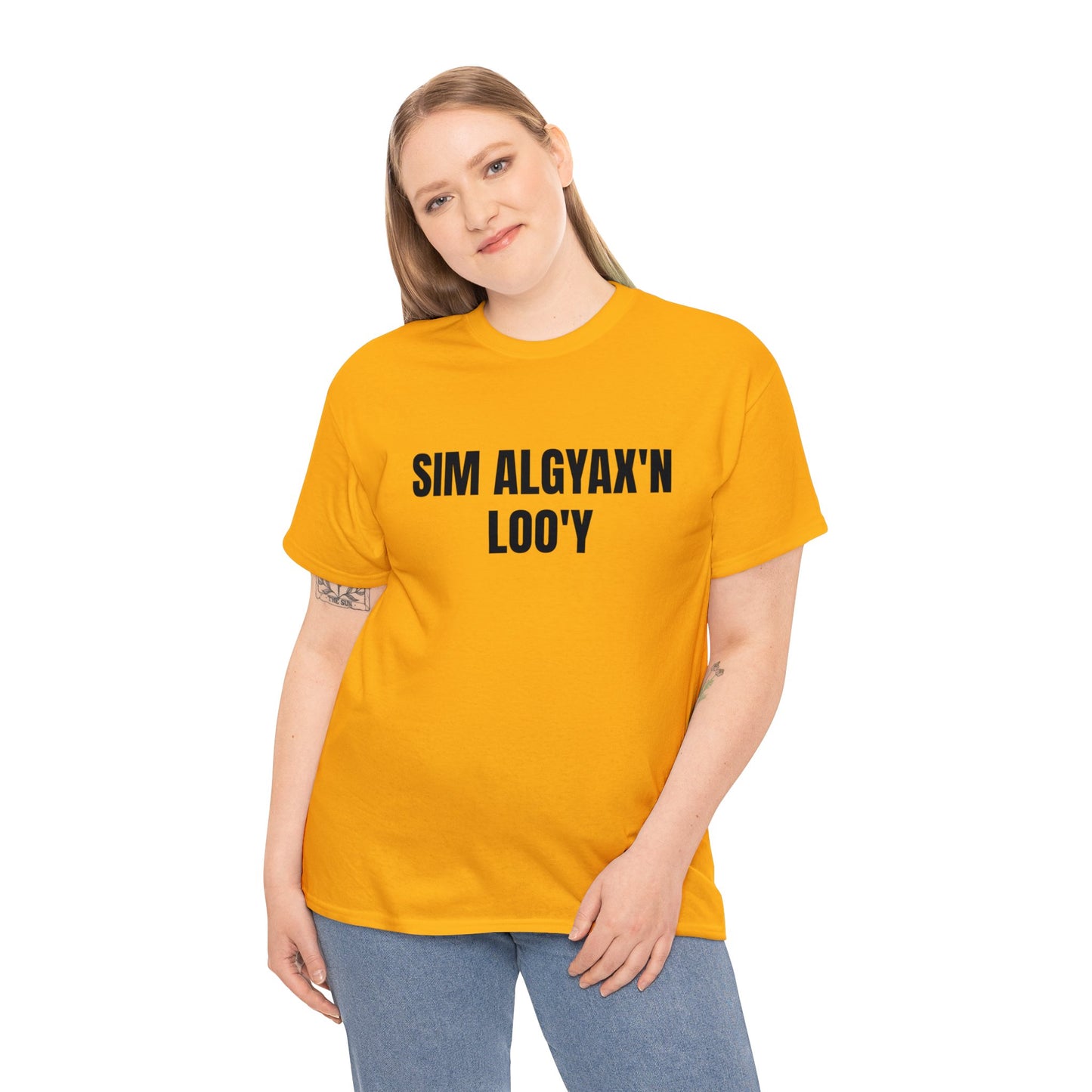 SIM ALGYAX'N LOO'Y - SPEAK SIM ALGYAX TO ME, Unisex Cotton T-shirt