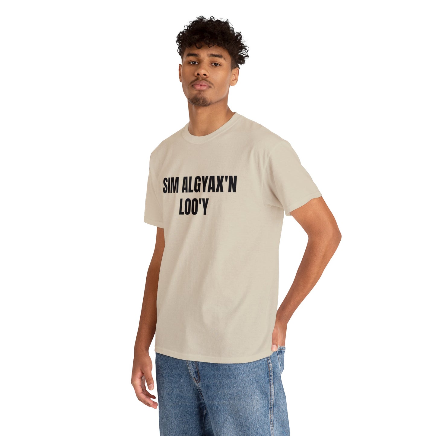 SIM ALGYAX'N LOO'Y - SPEAK SIM ALGYAX TO ME, Unisex Cotton T-shirt