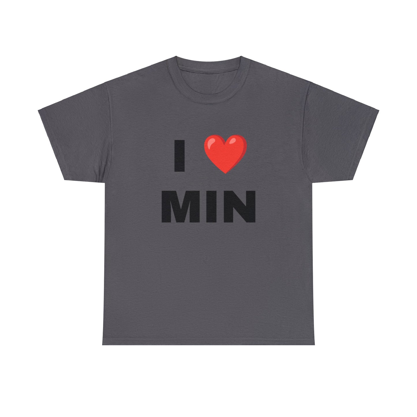 I ❤︎ MIN  Unisex Cotton T-Shirt