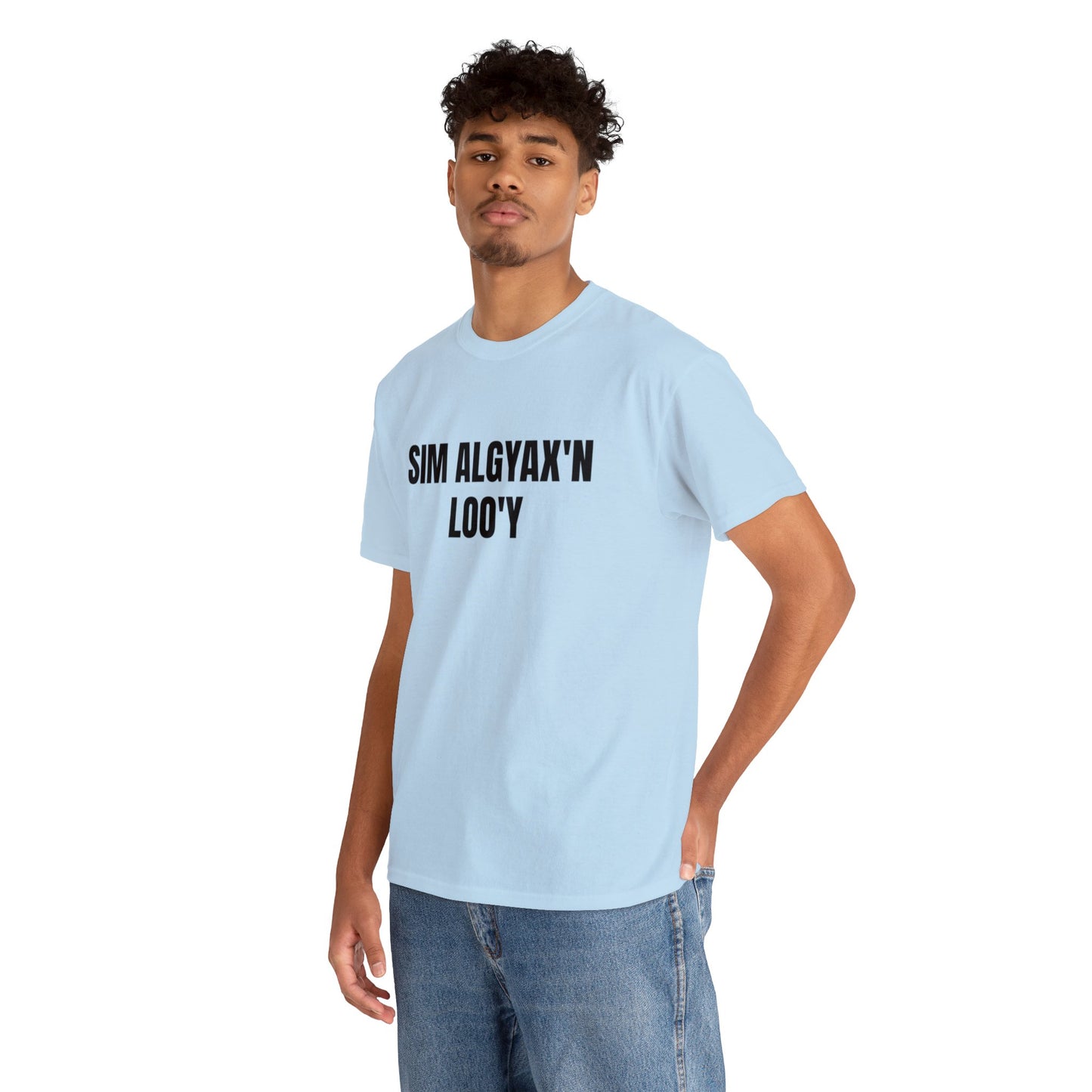 SIM ALGYAX'N LOO'Y - SPEAK SIM ALGYAX TO ME, Unisex Cotton T-shirt