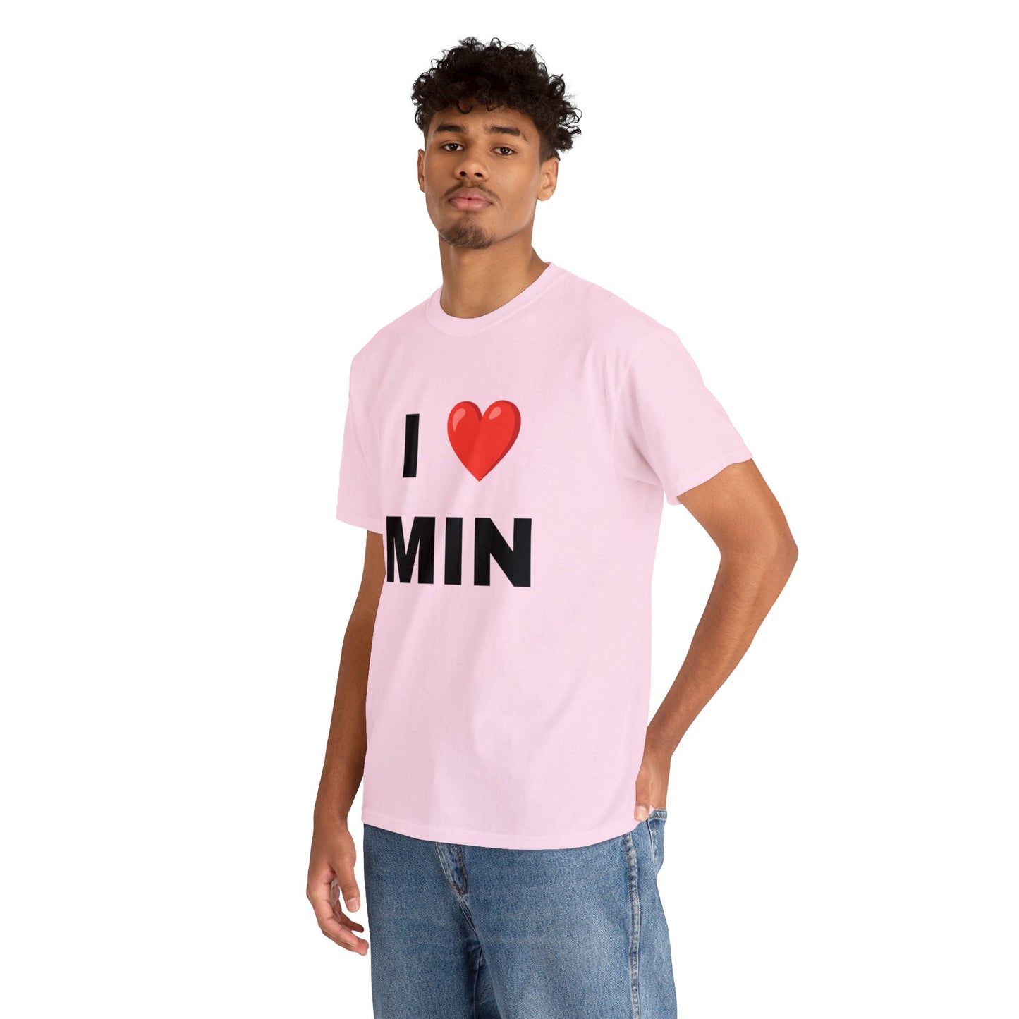 I ❤︎ MIN  Unisex Cotton T-Shirt