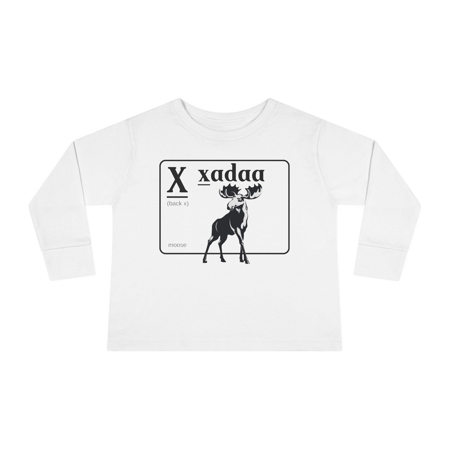 Xadaa Moose Toddler Tee – Sim Algyax Alphabet Series