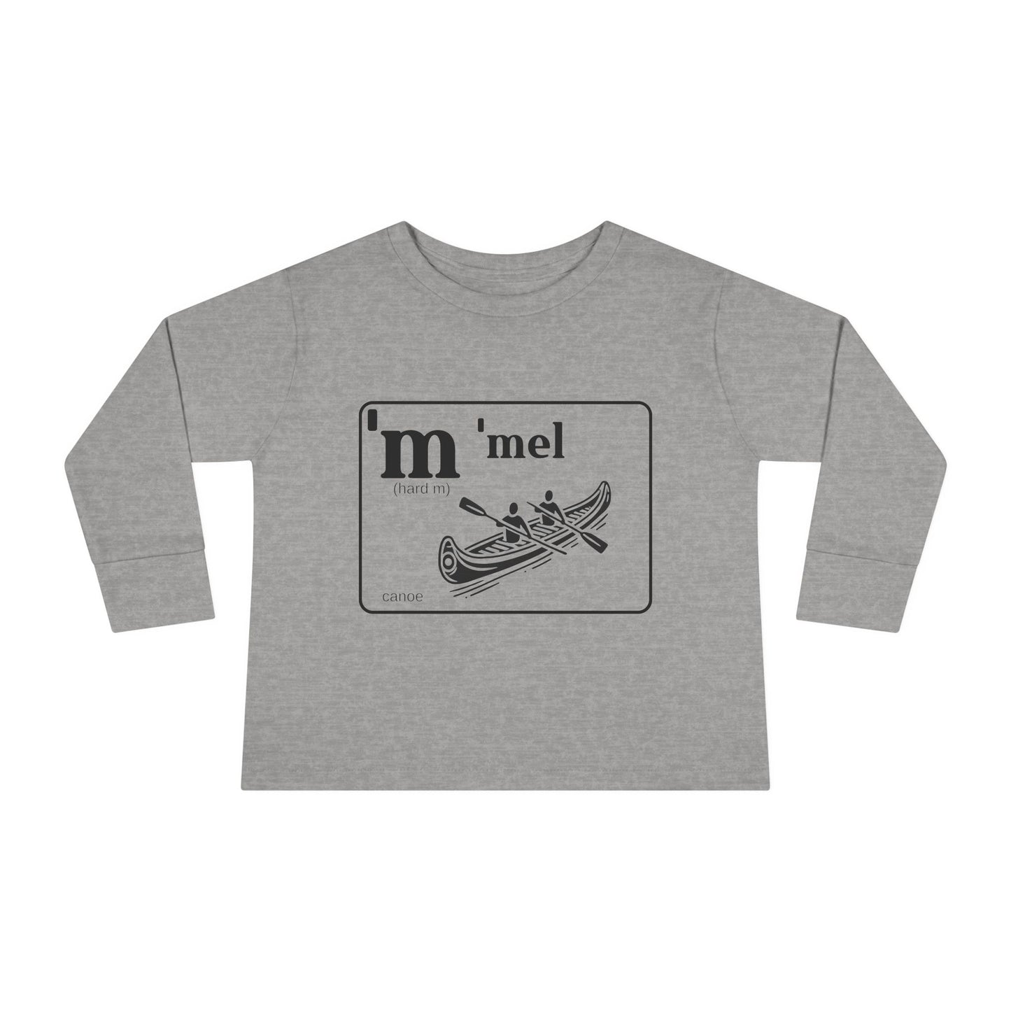 'Mel Canoe Toddler Tee – Sim Algyax Alphabet Series