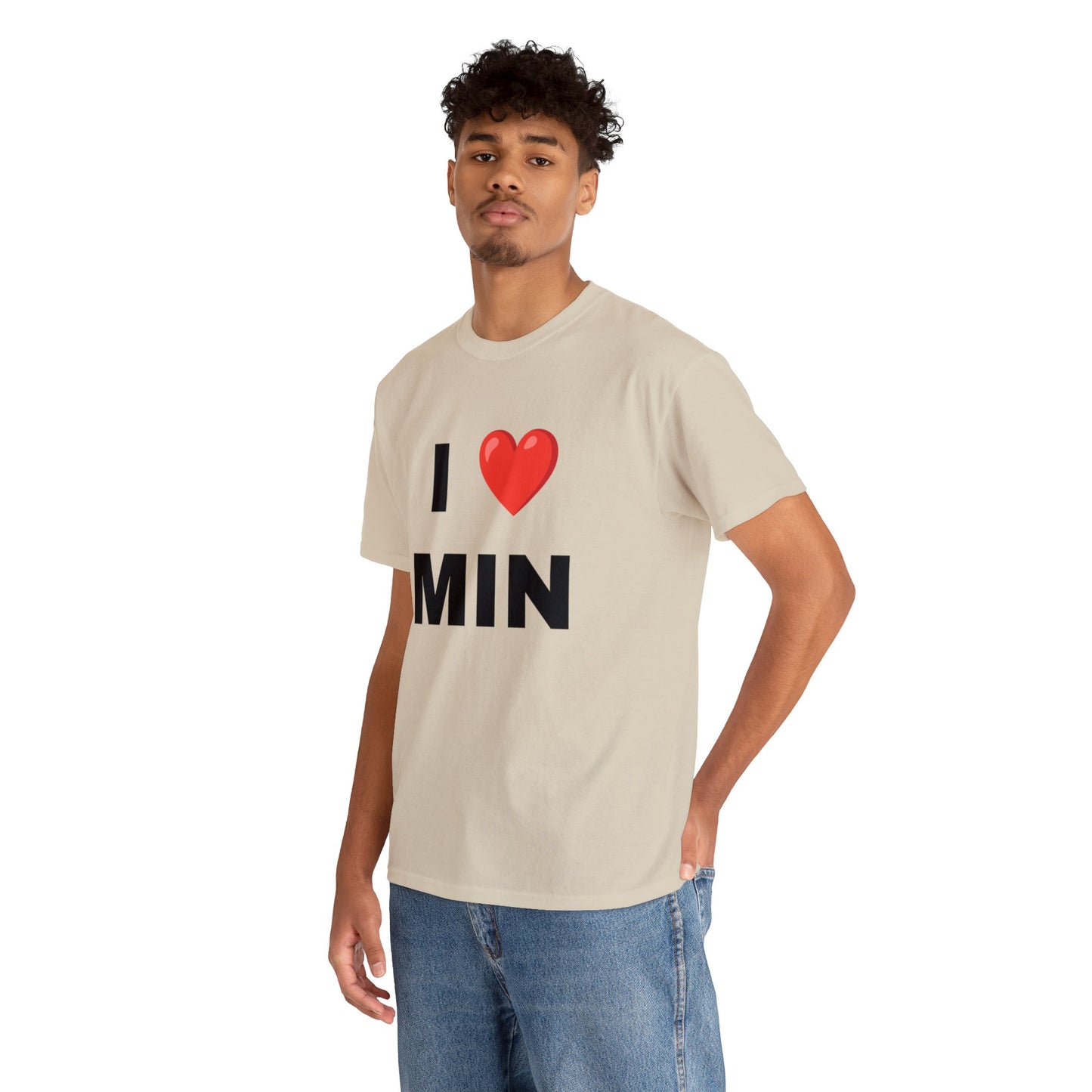 I ❤︎ MIN  Unisex Cotton T-Shirt