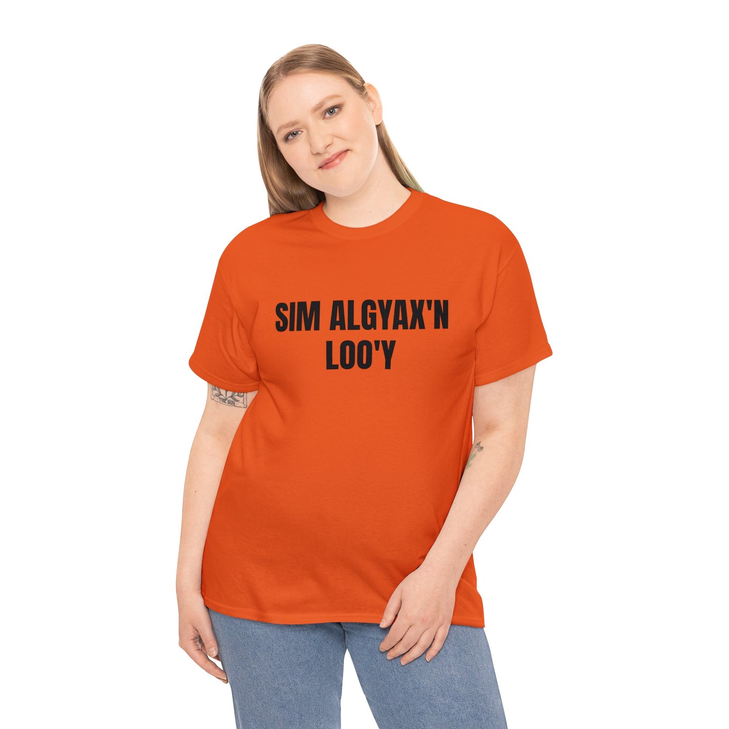 SIM ALGYAX'N LOO'Y - SPEAK SIM ALGYAX TO ME, Unisex Cotton T-shirt