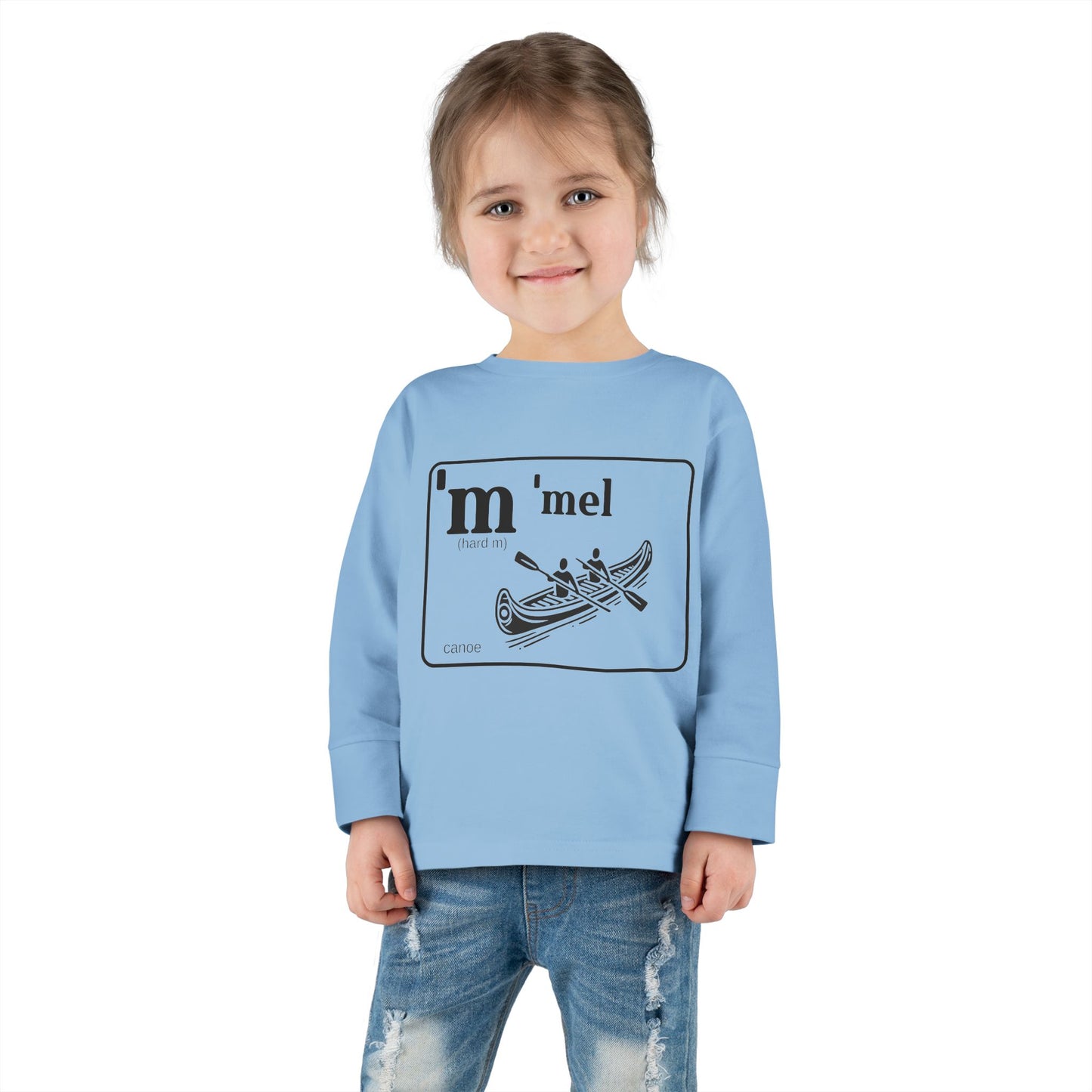 'Mel Canoe Toddler Tee – Sim Algyax Alphabet Series