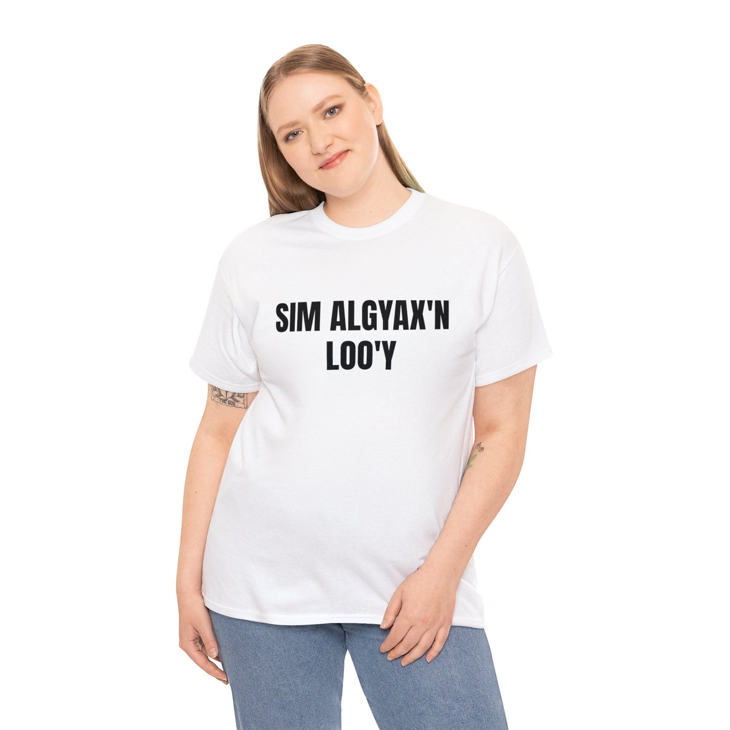 SIM ALGYAX'N LOO'Y - SPEAK SIM ALGYAX TO ME, Unisex Cotton T-shirt