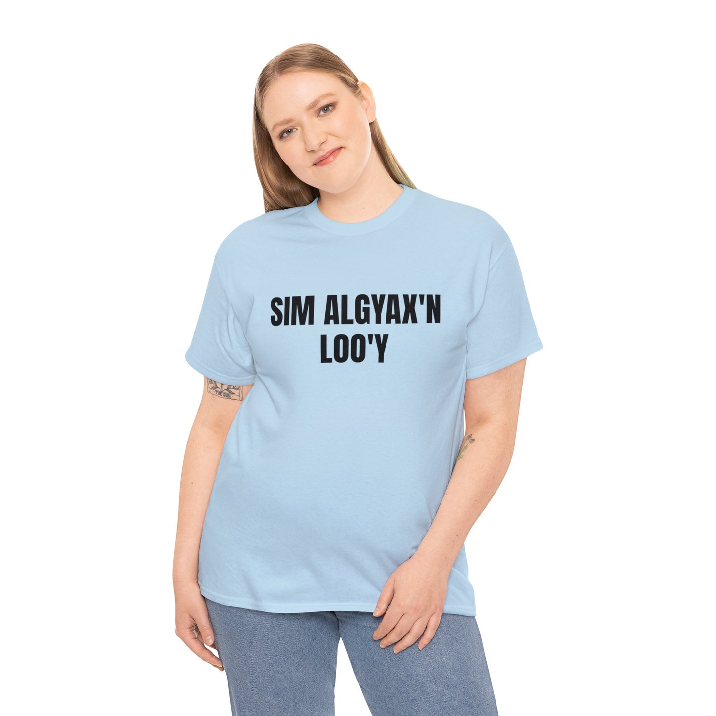 SIM ALGYAX'N LOO'Y - SPEAK SIM ALGYAX TO ME, Unisex Cotton T-shirt