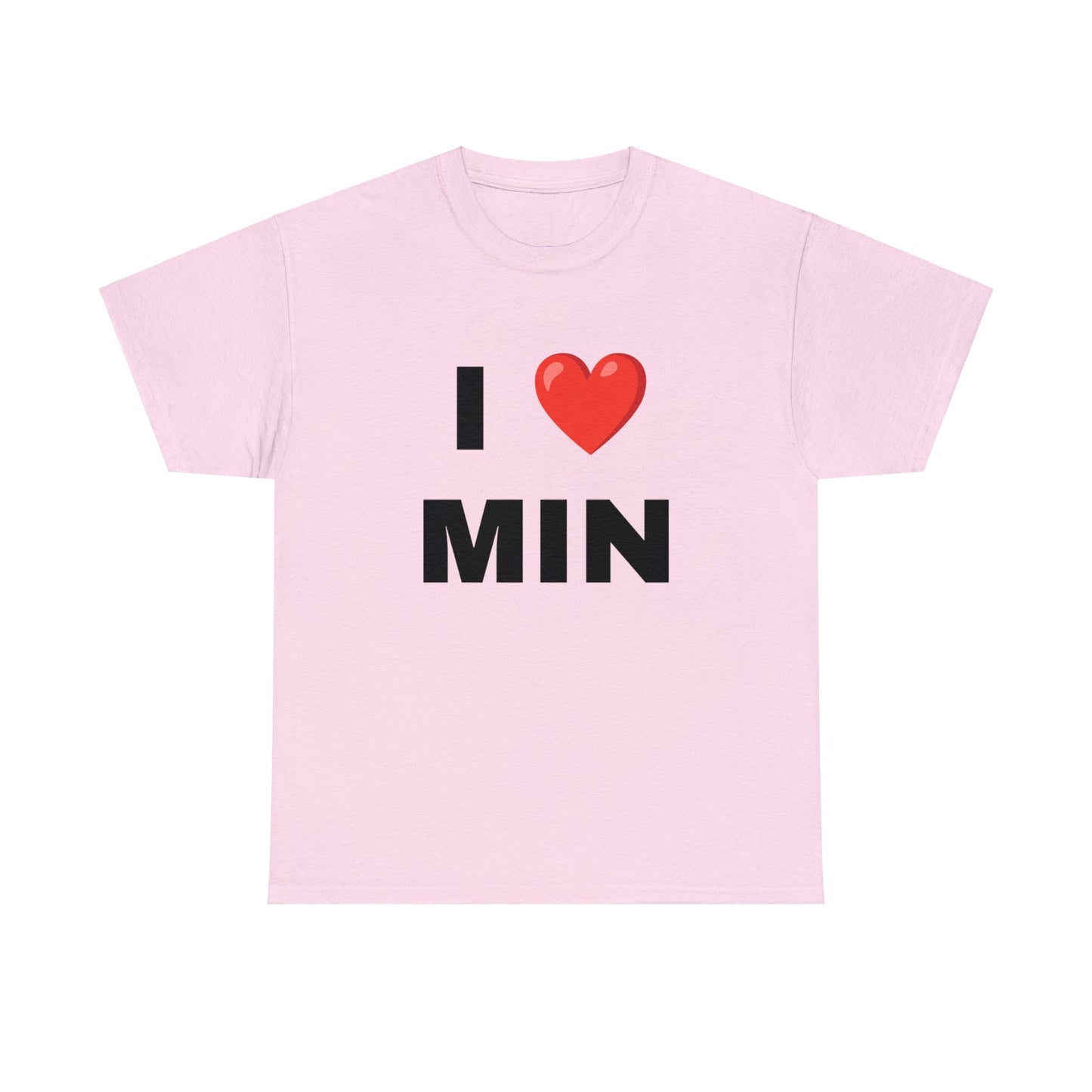 I ❤︎ MIN  Unisex Cotton T-Shirt