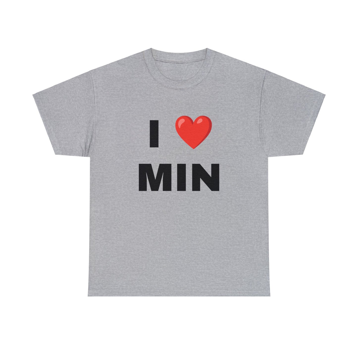 I ❤︎ MIN  Unisex Cotton T-Shirt