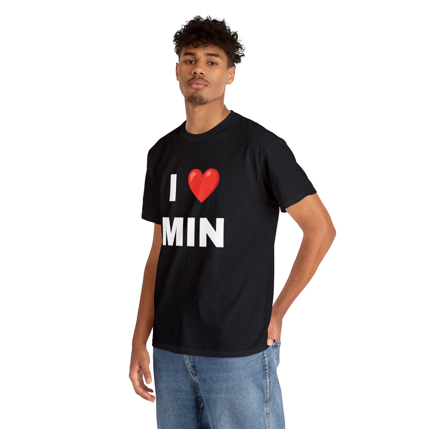 I ❤︎ MIN  Unisex Cotton T-Shirt