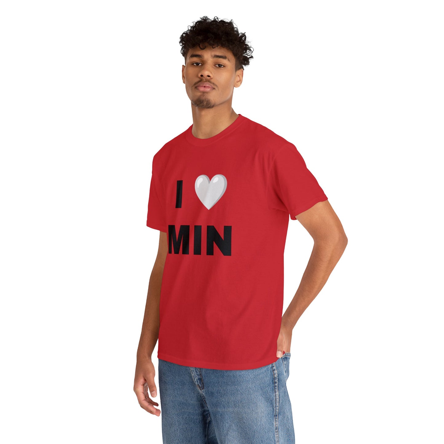 I ❤︎ MIN  Unisex Cotton T-Shirt