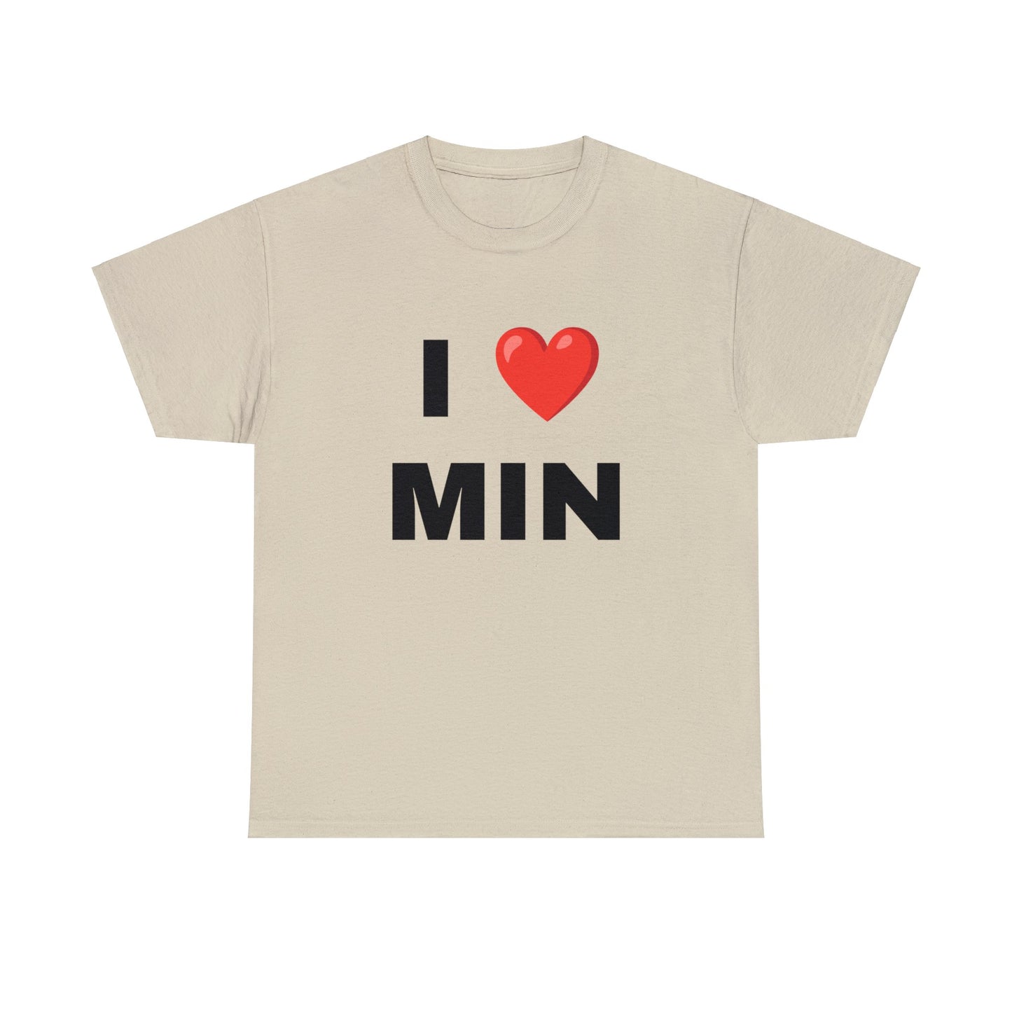 I ❤︎ MIN  Unisex Cotton T-Shirt