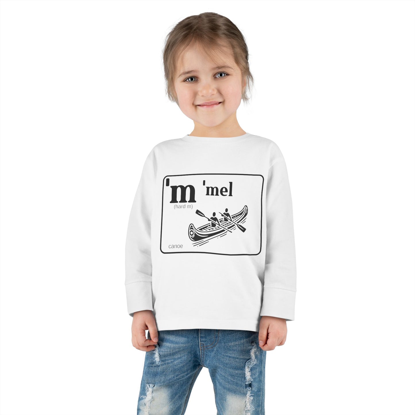 'Mel Canoe Toddler Tee – Sim Algyax Alphabet Series