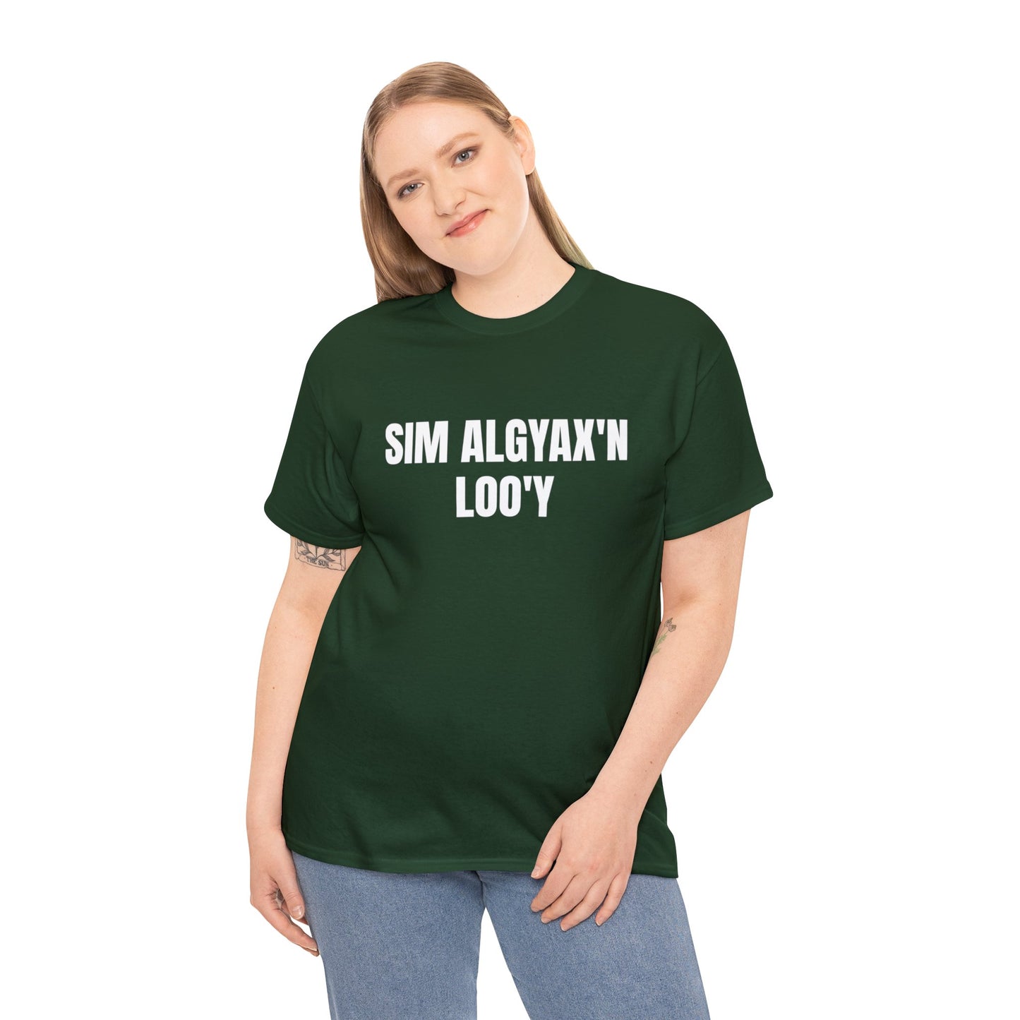 SIM ALGYAX'N LOO'Y - SPEAK SIM ALGYAX TO ME, Unisex Cotton T-shirt