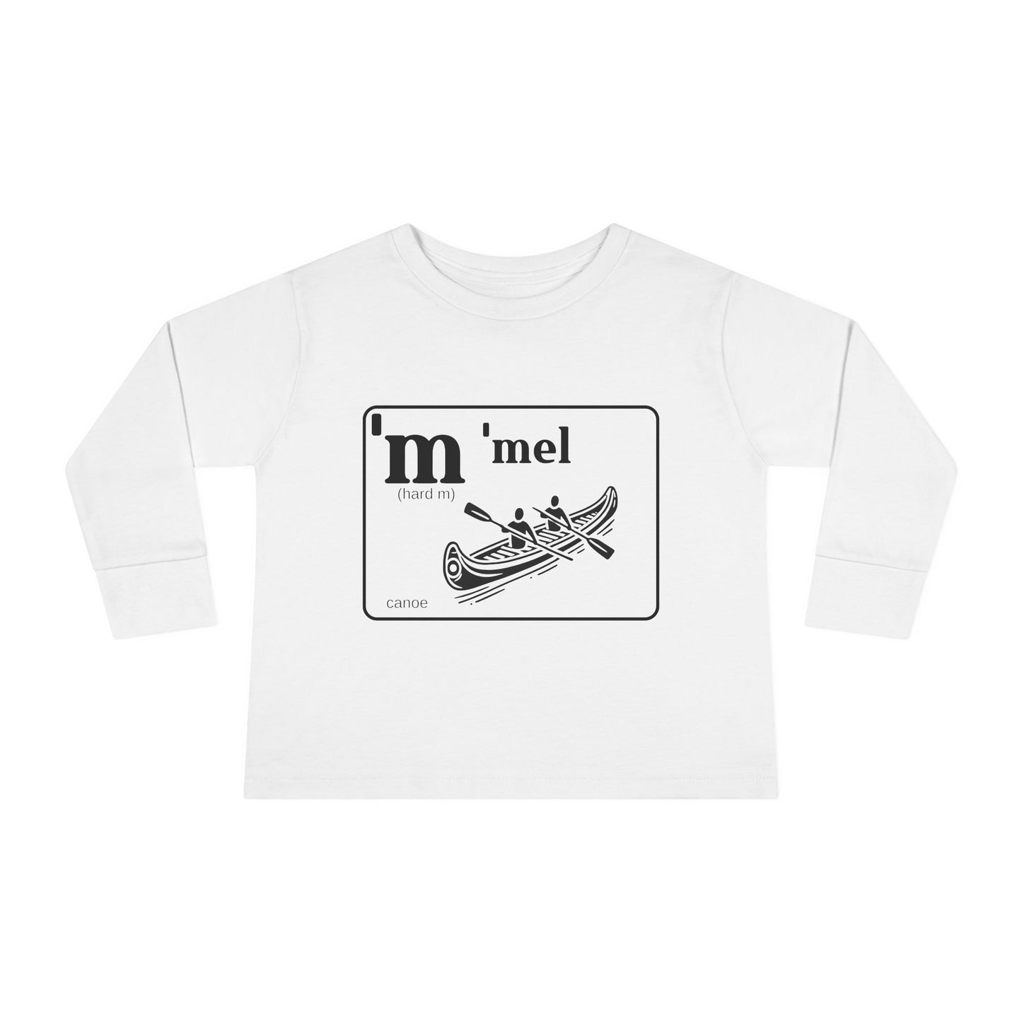 'Mel Canoe Toddler Tee – Sim Algyax Alphabet Series