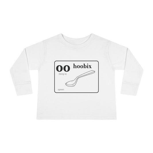 Hoobix Spoon Toddler Tee – Sim Algyax Alphabet Series