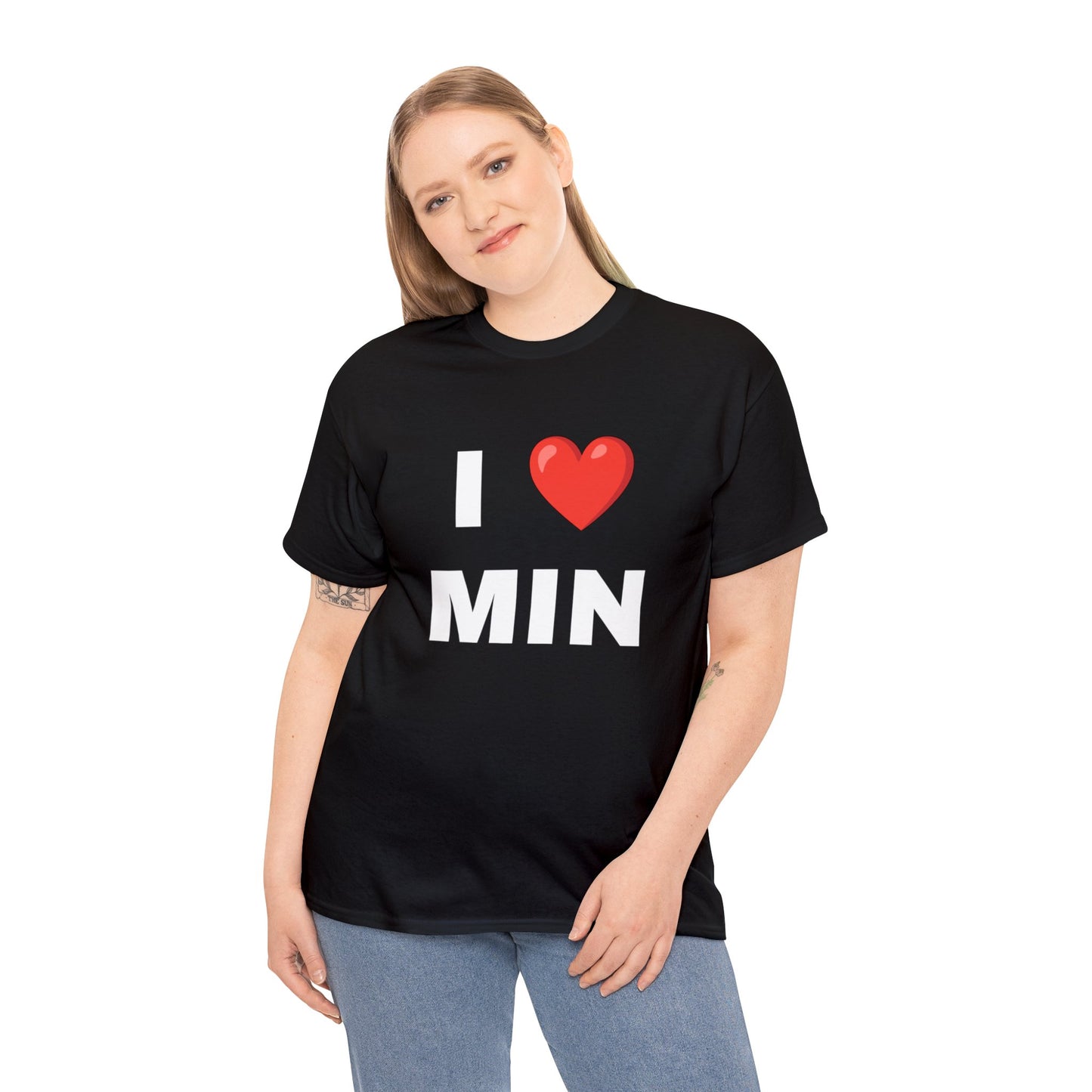 I ❤︎ MIN  Unisex Cotton T-Shirt