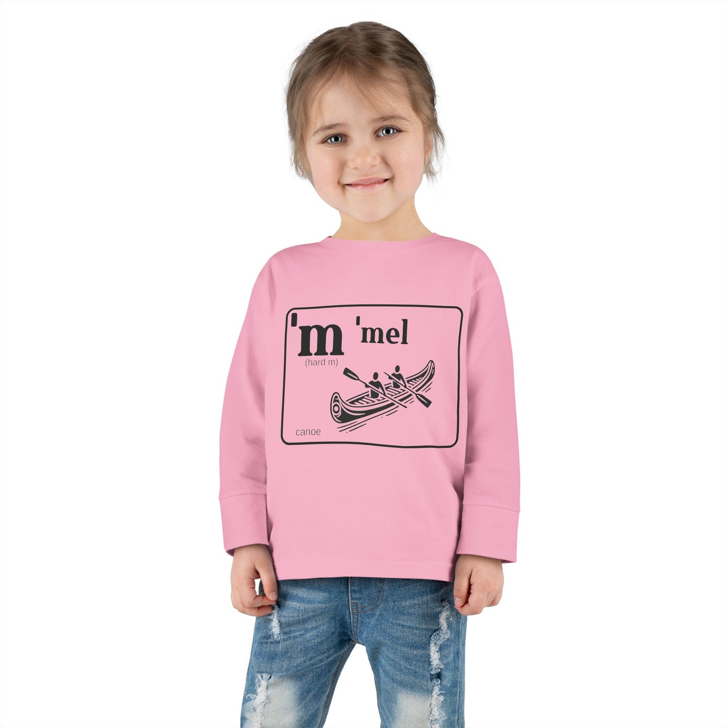 'Mel Canoe Toddler Tee – Sim Algyax Alphabet Series