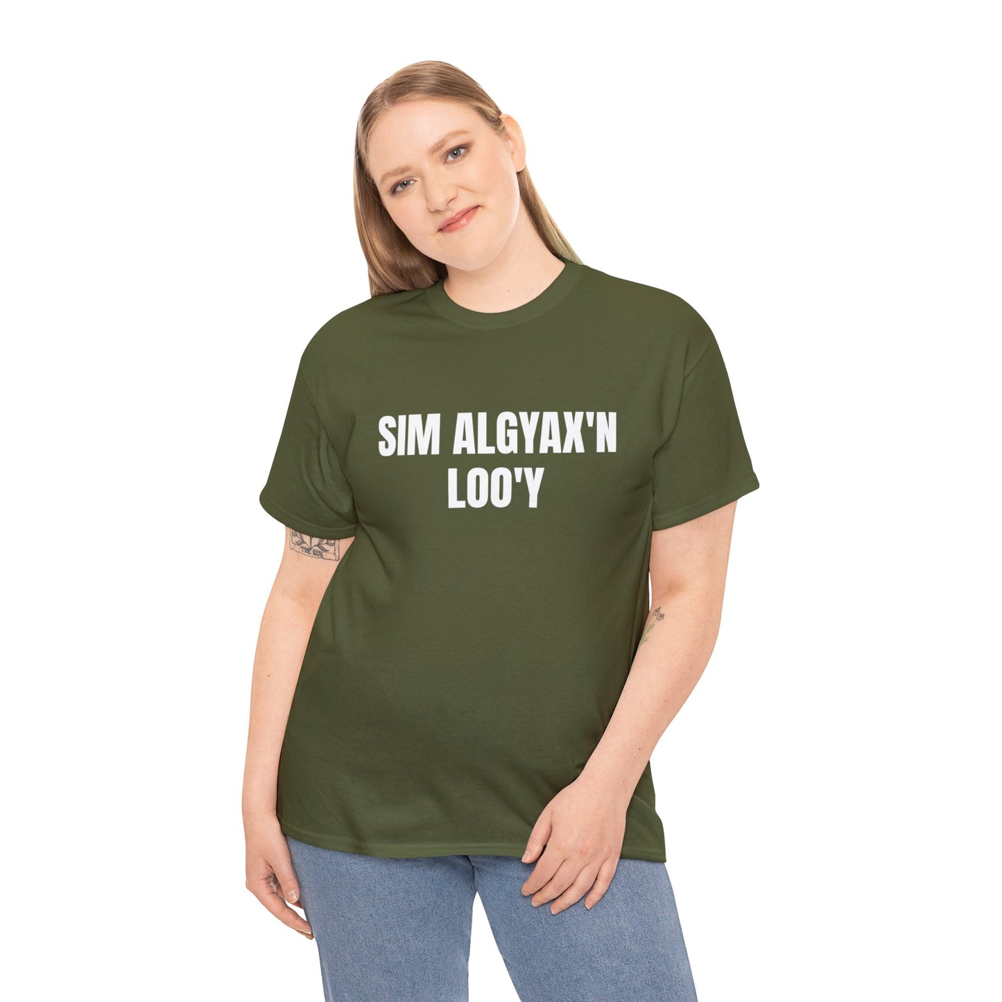 SIM ALGYAX'N LOO'Y - SPEAK SIM ALGYAX TO ME, Unisex Cotton T-shirt